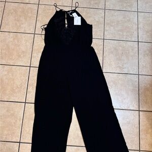 NWT Womens Wafy black jumpsuit size xl